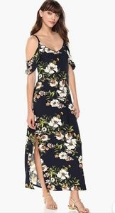 Rachel Roy Floral Cold Shoulder Maxi Dress